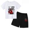 Summer Children Clothes Skibidi Toilet Kids Round Neck T-shirt Sets Boys Girls Short Sleeve + Shorts Toddler 2-12 Years Casual