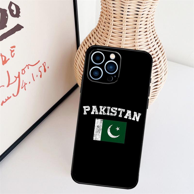 Pakistan Flag Phone Case For iPhone 16 Pro Max 15 14 13 11 12 17 Pro Max Mini 15 16 Plus 16e 17 Air Cover