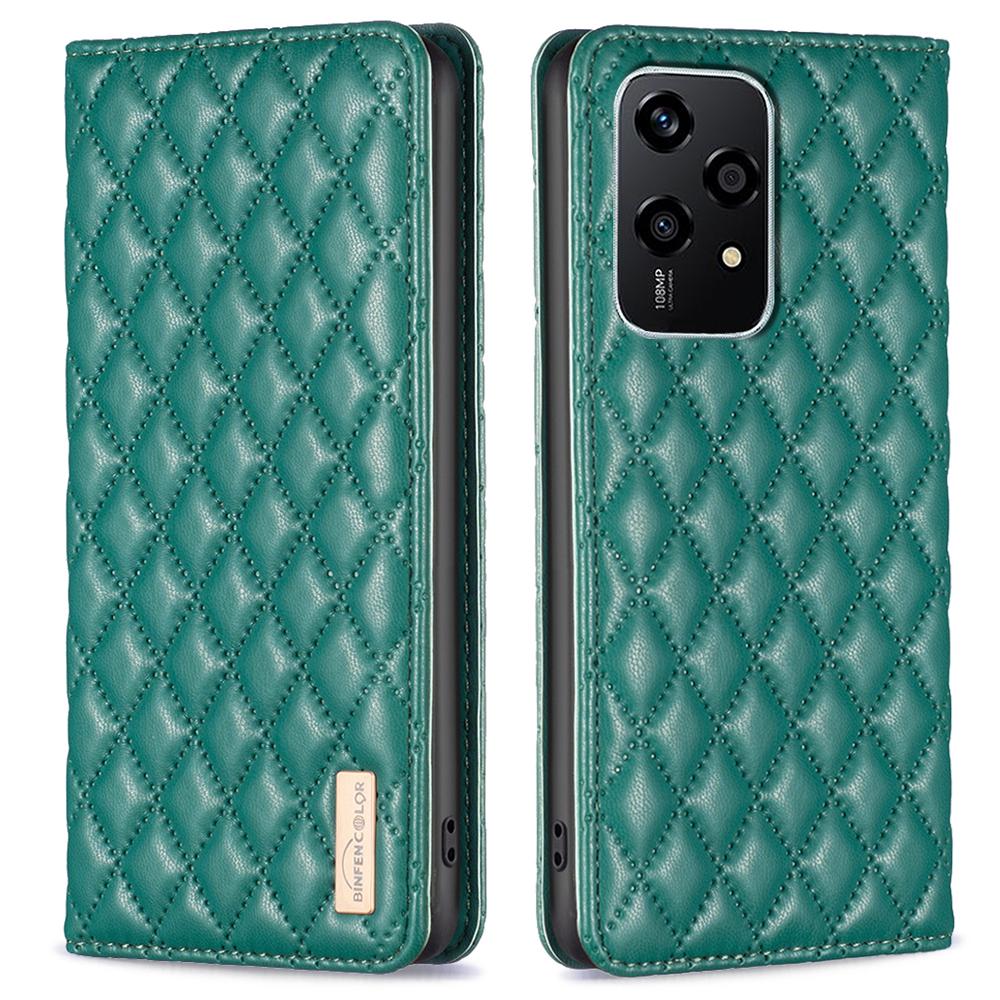 BINFEN COLOR BF Style-16 Für Honor 200 Lite PU Leder Handy Ständer Hülle Magnetisch Großhandel Handyhülle