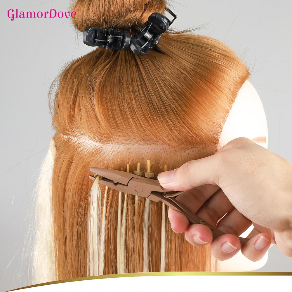 1 Pcs Professional Micro Ring Hair Extensions Application Pliers Tool Kit For Micro Link Beads Closer Plier