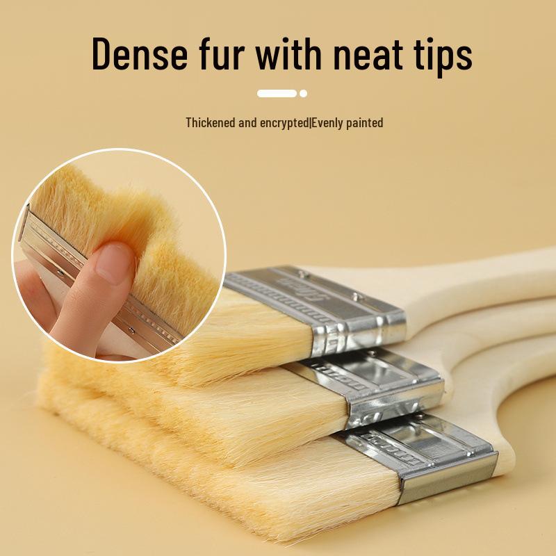 Food-Grade High-Temp Resistant Wool Brush for Barbecue, Pancakes, and Baking - Ideal for Oiling and Sauces