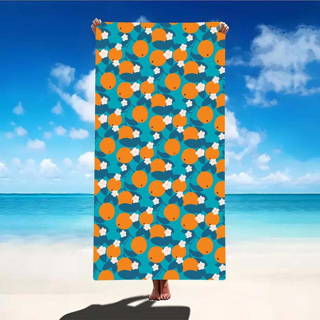 Beach Towel Portable Quick Fast Dry Sand Outdoor Travel Swim Blanket Thin Yoga Floral Print Mat Personalization Stripes Towel