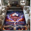 LOSC Lille Printed Crystal Velvet Rug Non‑Slip Crystal Velvet Carpet For Sofa Bedroom Indoor Home Decoration