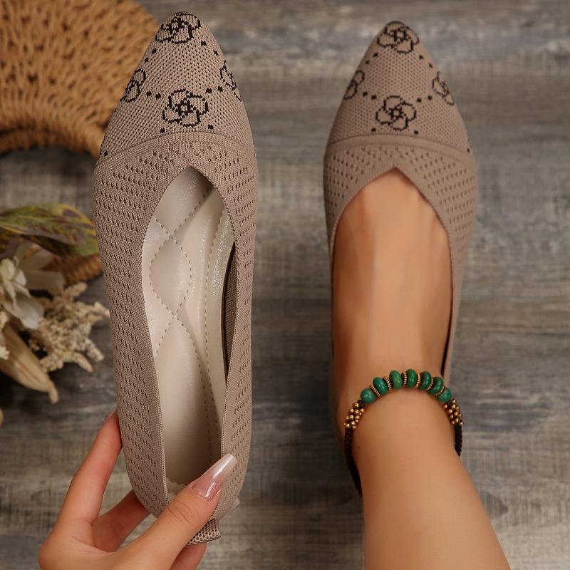 Fashion New Style Popular Women's Pointed Toe Flats Women's Shoes Comfort Woman's Shoes Fashions Leopard Casual Shoes Zapatos Mujer