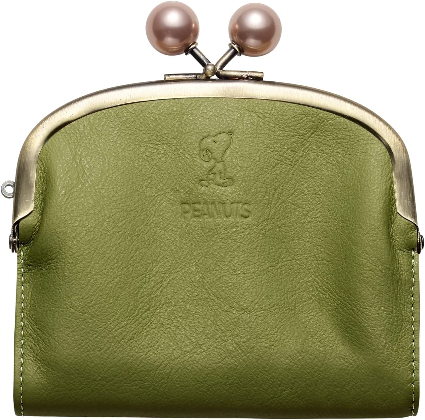 

Wallet Clasp Italian Leather Genuine Leather Bifold Wallet Coin Purse Bill Purse [SNOOPY] Women s Men s (Green) [Product]