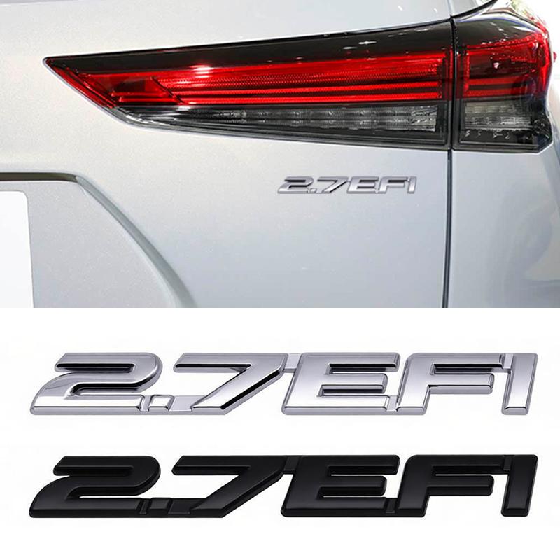 3D Metal 2.7 EFI Car Rear Trunk Emblem Badge Body Decal Exterior Stickers