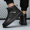 TUINANLE Men Women Black High Top Skateboarding Sneakers Breathable Light Casual Lace Up Sports Shoes Couple