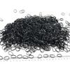 Thick Black Rubber Hair Ties - 1000 Pack