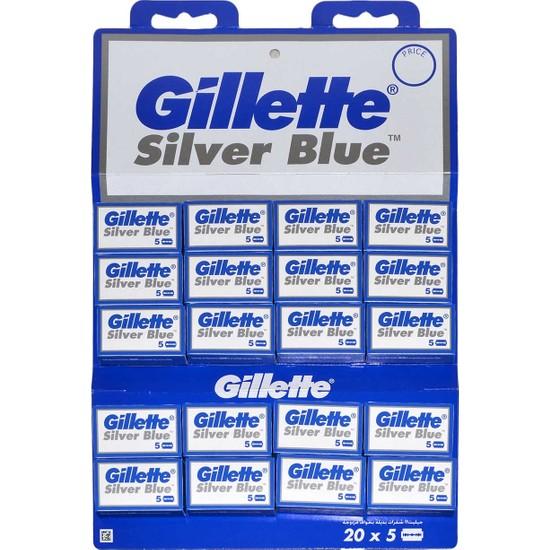 

Gillette Silver Blue Razor Full Color Chart 100 шт.