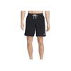 Nike Swim Logo Comfortable Mid Waist Drawstring Casual Beach Shorts Men Shorts Black White FZ6259-010
