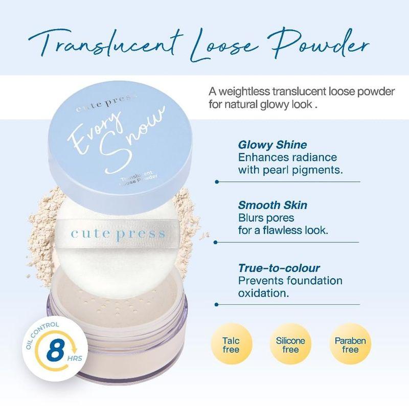 Cute Press - Evory Snow Translucent Loose Powder