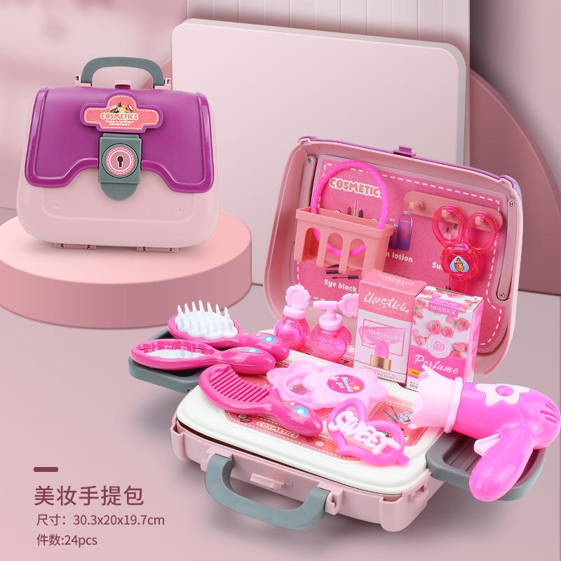 Girls Play House Simulation Food Kitchen Utensils, Baby Kitchen Toy Sets, Children'S Handbag Tools