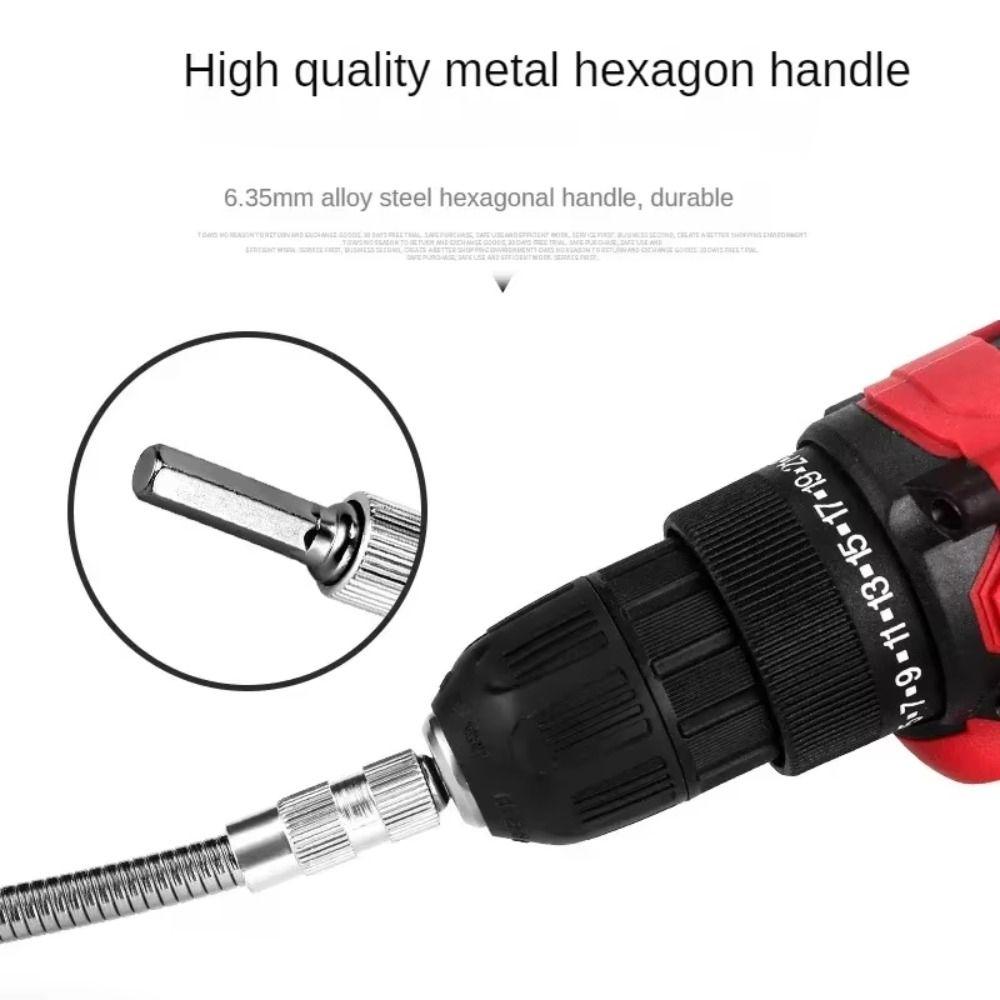 150-400mm Hex Flexible Shaft 1/4 Inch Ratchet Screwdriver Extendable Soft Shaft Professional