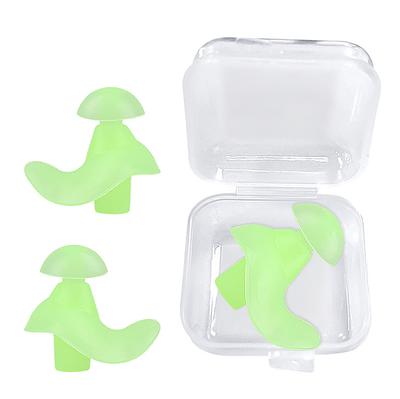 Bouchons d'oreilles Durables Classiques Texture Délicate 1 Paire Imperméables Bouchons d'oreilles Souples Silicone Bouchons d'oreilles Portables Accessoires de Natation