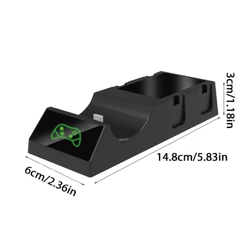 5 in 1 Type-C Charging Cradle Charging Station Stand for Gaming Controllers Charging 5 Controllers Charger Base