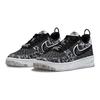 Nike Air Force 1 Flyknit NN GS Low Top Skate Shoes Black White DM1060-001