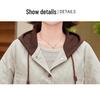 2025 Women's Slim Fit Padded Jacket with Hood - Fashionable for Middle-Aged and Elderly, Loose Top Sweatshirt for Moms