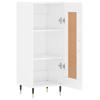 Sideboard High Gloss White 34.5 x 34 x 90 cm Engineered Wood