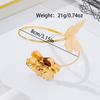 Boho Butterfly Flower Upper Arm Cuff Adjustable Metal Armband Exaggerated Arm Bracelet Summer Beach Jewelry Women