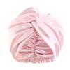 Cappellino da Notte a Doppio Strato in Seta Sintetica, Cuffia a Nodo Intrecciato, Cuffia da Doccia, Foulard per Bellezza e Trucco, Fascia per Capelli
