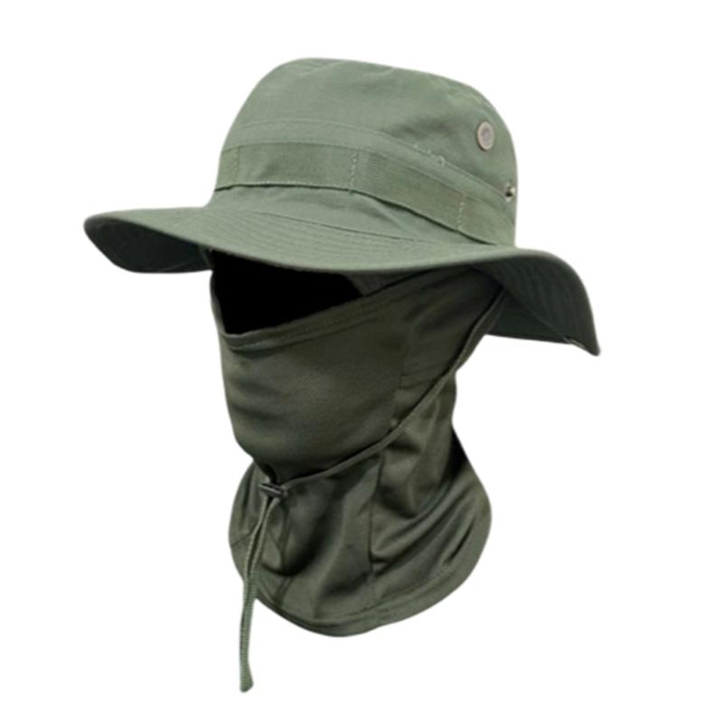 Multipurpose Unisex Sun Hat Boonie Hat Mask With Full Coveraged Against Harsh Weather During Long Excursions