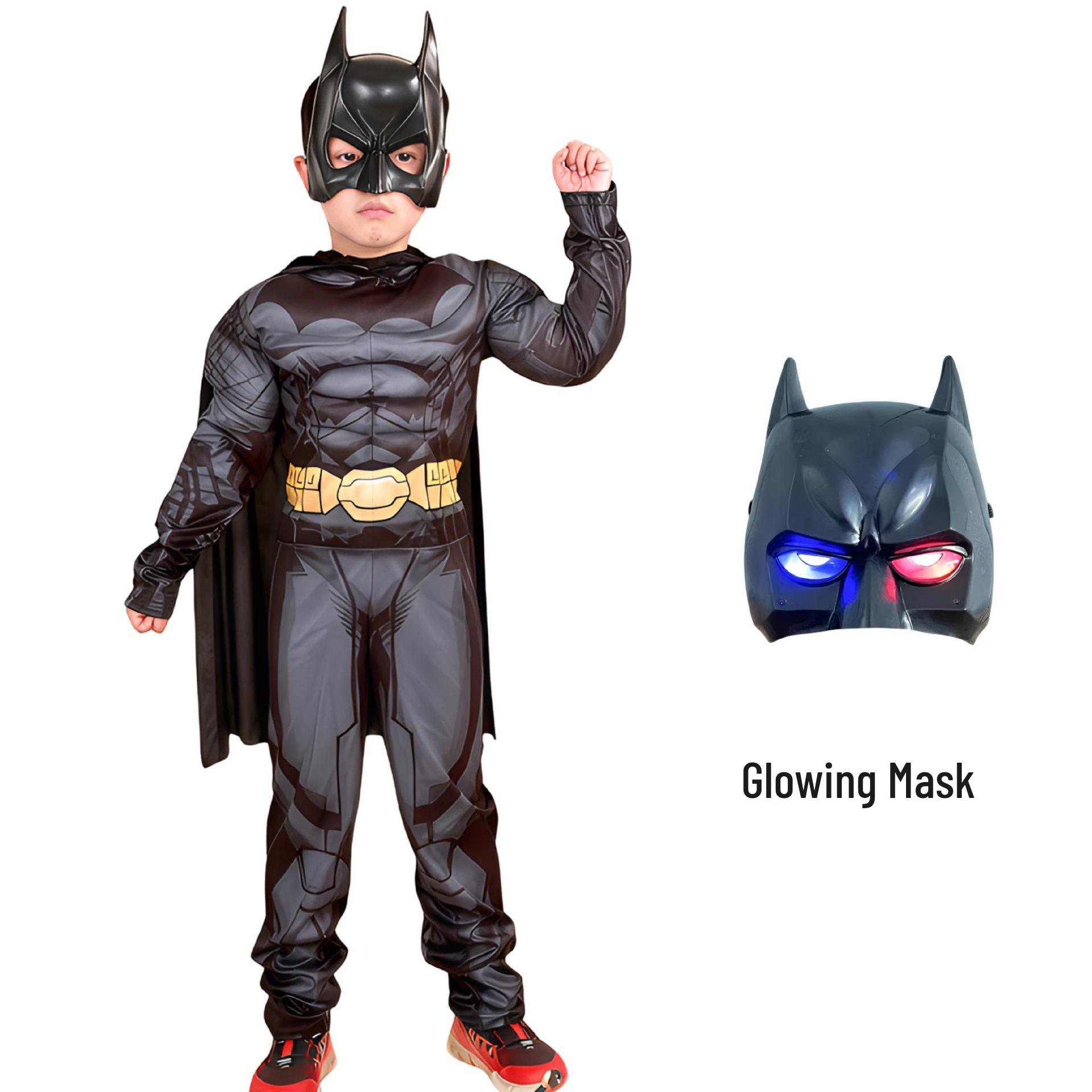 

Дитячий Хелловінський м язовий костюм Бетмена Месники Косплей Костюм для виступу XS (85-105CM)