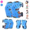 6Pcs Kids 3-12 Years Knee Elbow Pads Guards Protective Gear For Roller Skates Cycling Bmx Bike Skateboard Inline Scooter Riding