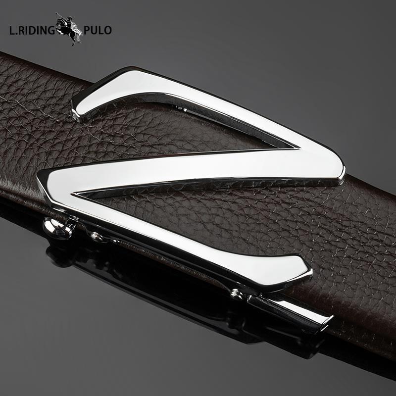 Men's High Quality Automatic Buckle Z Letter Men's Pants Waist Belt Simple Casual