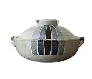 

Banko ware earthenware pot, Ichijin Tokusa, Misuzu Pottery, Made in Japan, Direct-heat cooking pot (Size 6)