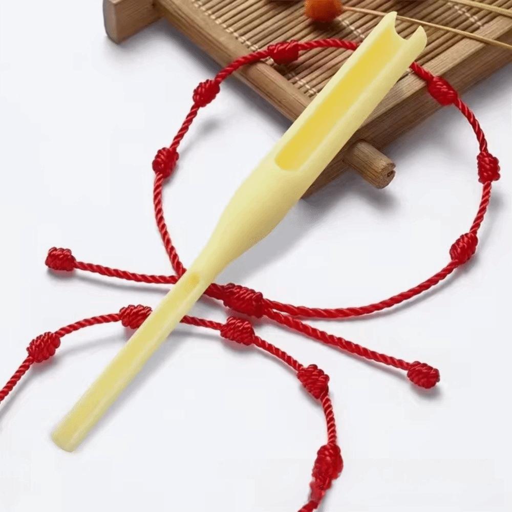 Professional Pla Rose Knotting Tool Flower Tying Portable Hand Rope Tools Ergonomic Design Weaving Tools Beginner