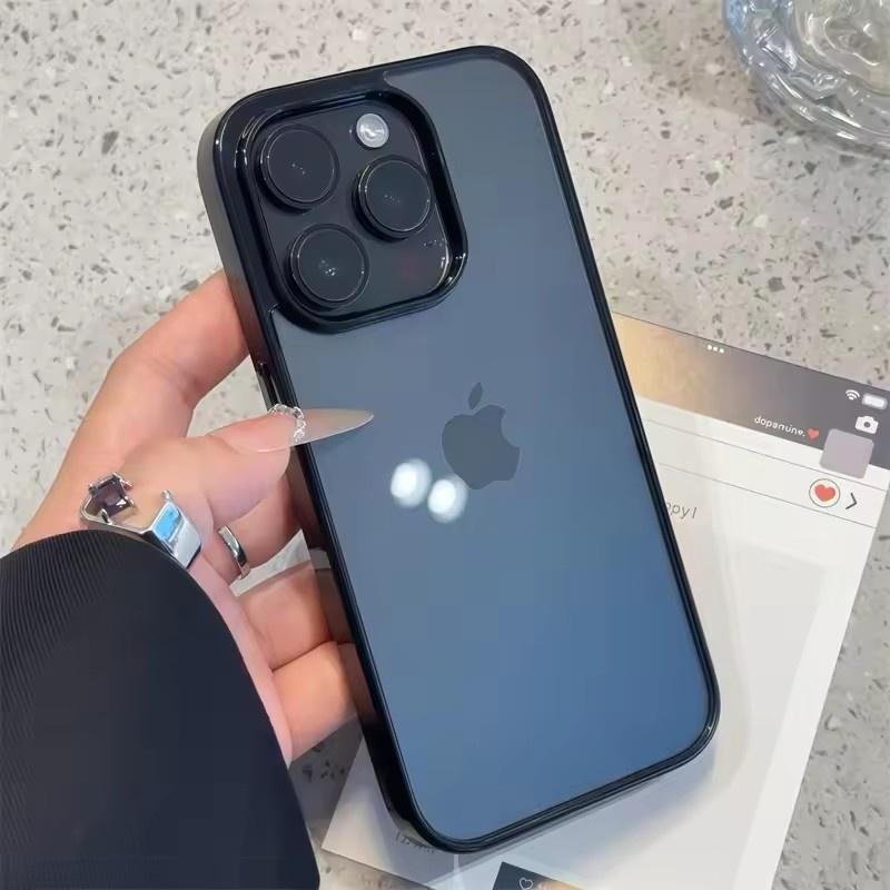 Luxury Clear Candy Color Case For iPhone 16 16E 15 14 Plus 13 12 11 Pro Max Shockproof Bumper Protective Cover Phone Accessories