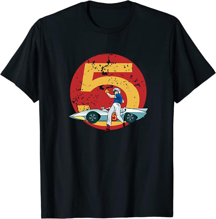 Limited Distressed Mach 5 Speed Racer Retro Classic Tee T-Shirt M-3XL Made US XXL