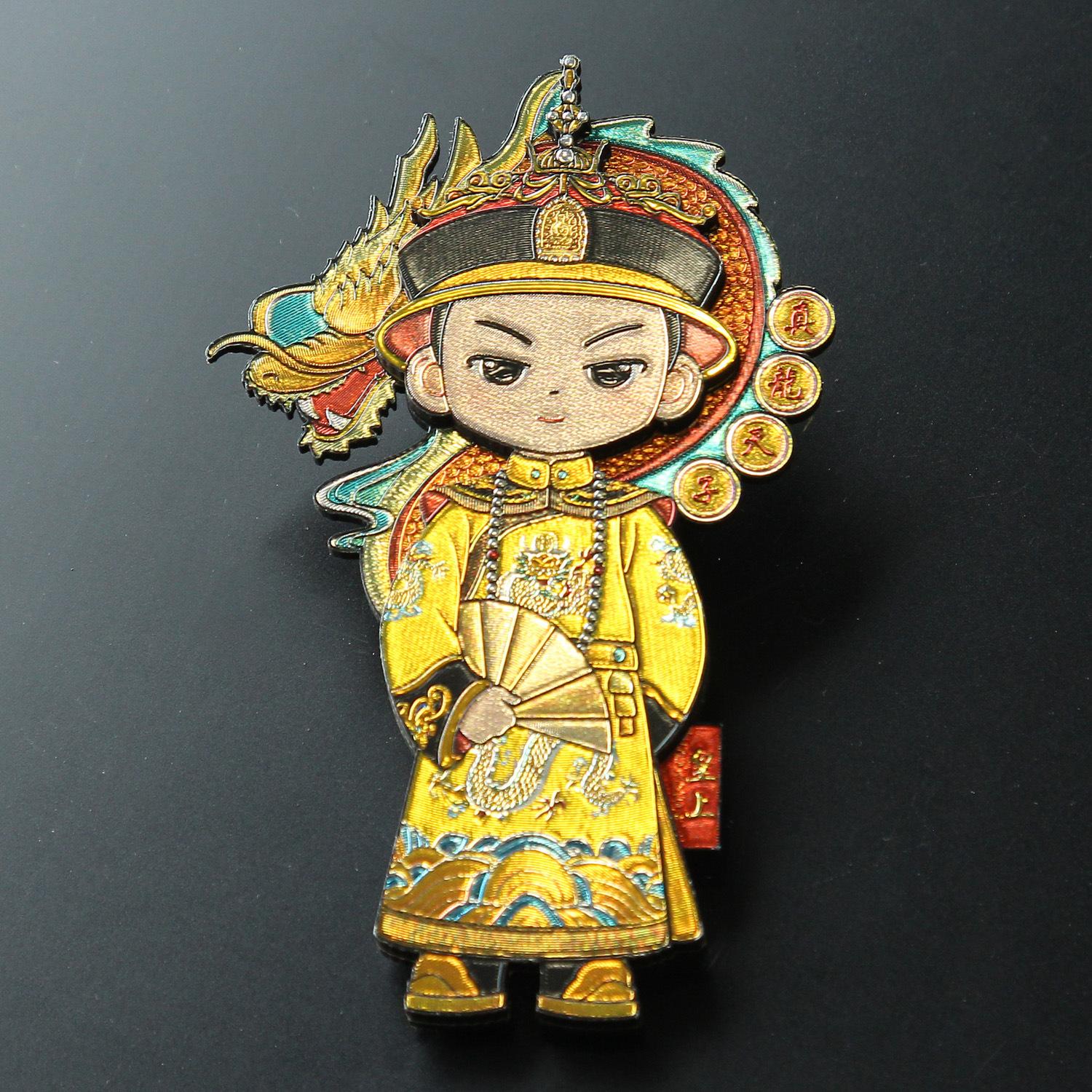 

The Emperor and Queen wooden three-dimensional refrigerator stickers magnetic stickers wedding festive decoration