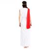 Ancient Egyptian Greek Masquerade Costume with Red Shawl for Adults