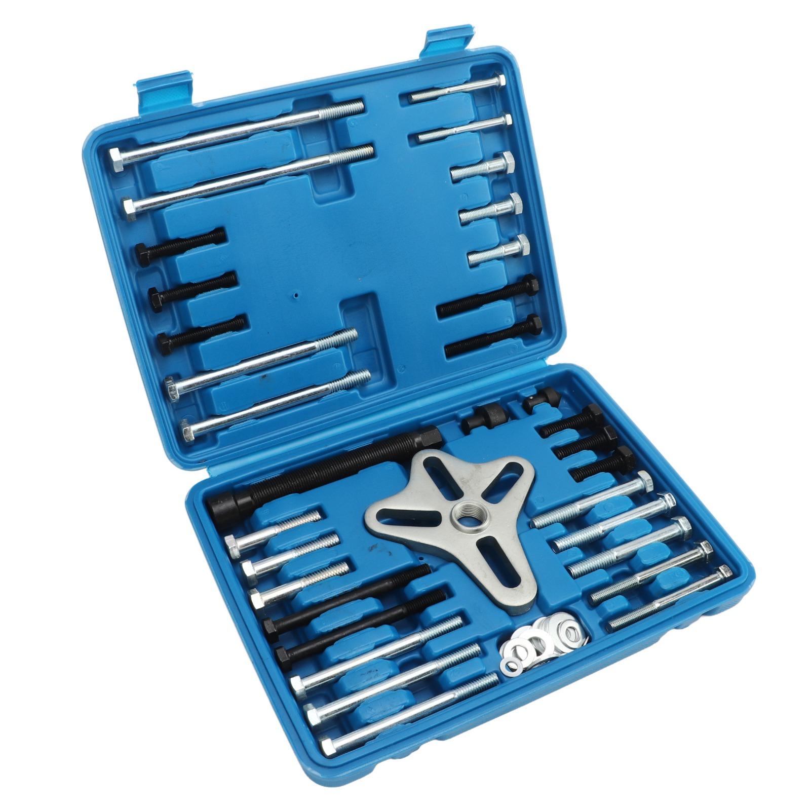 

54pcs Steering Wheel Puller Kit Harmonic Balancer Puller Grip Bolt Set for Cars Trucks SUVs