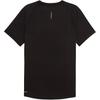 Puma Logo Rundhals Raglan Kurzarm T-Shirt Herren Tops Schwarz 52724101
