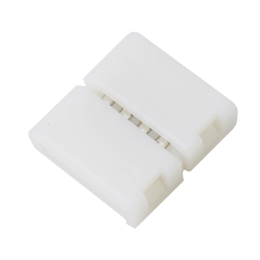 10PCS 4pin 10mm LED Strip Solderless Connector For 5050/3528 RGB Strip Solderless PCB Board Wire Welding Connectors