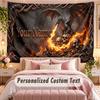 Dragon (5) Theme Wall Tapestry Customized With Name Text Personalized Hanging Tapestry For Bedroom Living Room Decor