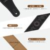 Gitarrengurt, Bassgurt, E-Gitarrengurt, Plektren, 6-teilig, Schloss, 6 cm Breite, Länge verstellbar, Komfortmaterial, feine Stickerei [LEKATO] Schwarz/Schwarz