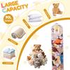 Cylindrical Plush Toy Storage Bean Bag  Cover with Zipper Clear Waterproof PVC Stuffed Animal Storage Bag for Kids Play Boxing