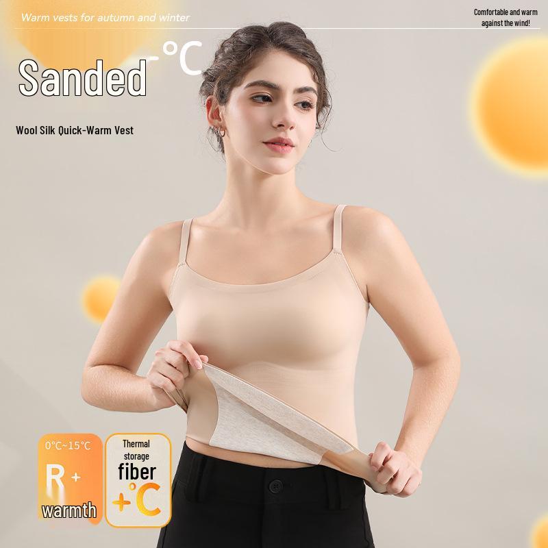 L3 Women's Wool Silk Flannel Base Layer with Bra Pads & Coverage