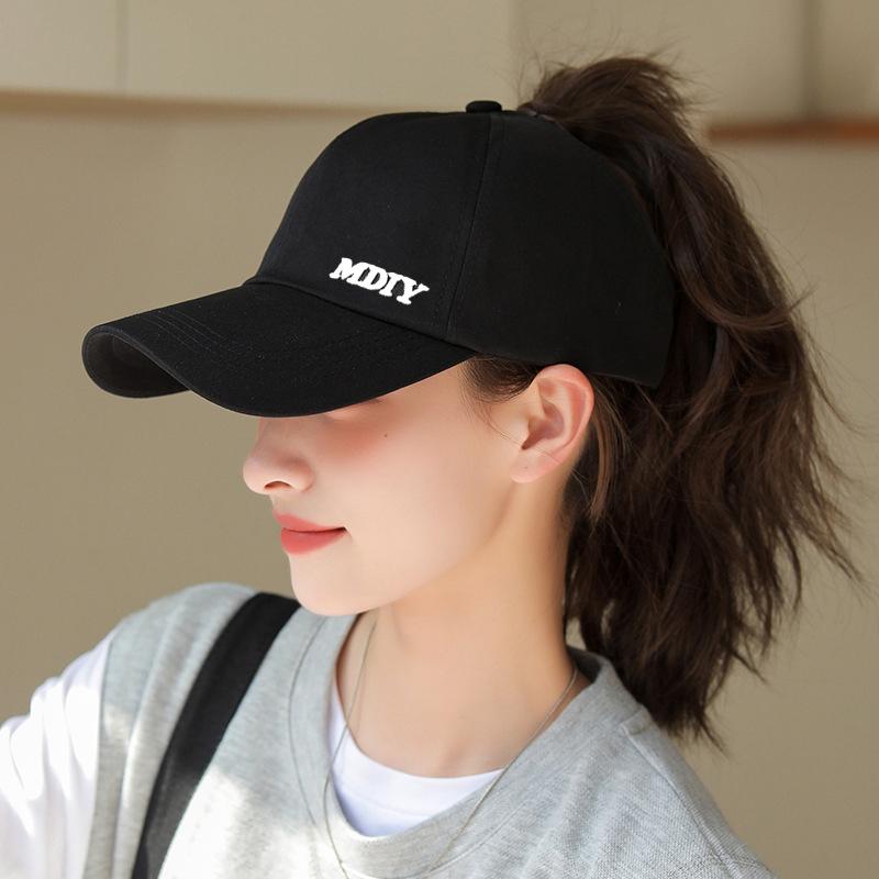 

Стильная повседневная бейсболка женская универсальная кепка с плоским верхом и солнцезащитным козырьком чёрный