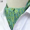 Luxury Men's Ascot Ties Vintage Paisley Cravat Self Tied British style Gentleman Polyester Silk Neck Tie Wedding FormaParty