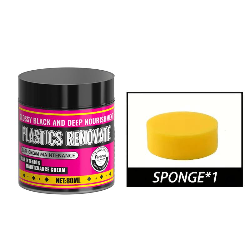 

Car Plastic Repair Wax, Scratch Removal Formula,Interior Panel Restoration,Wheel Shine & Seat Care,Multi-Purpose Polishing Agent