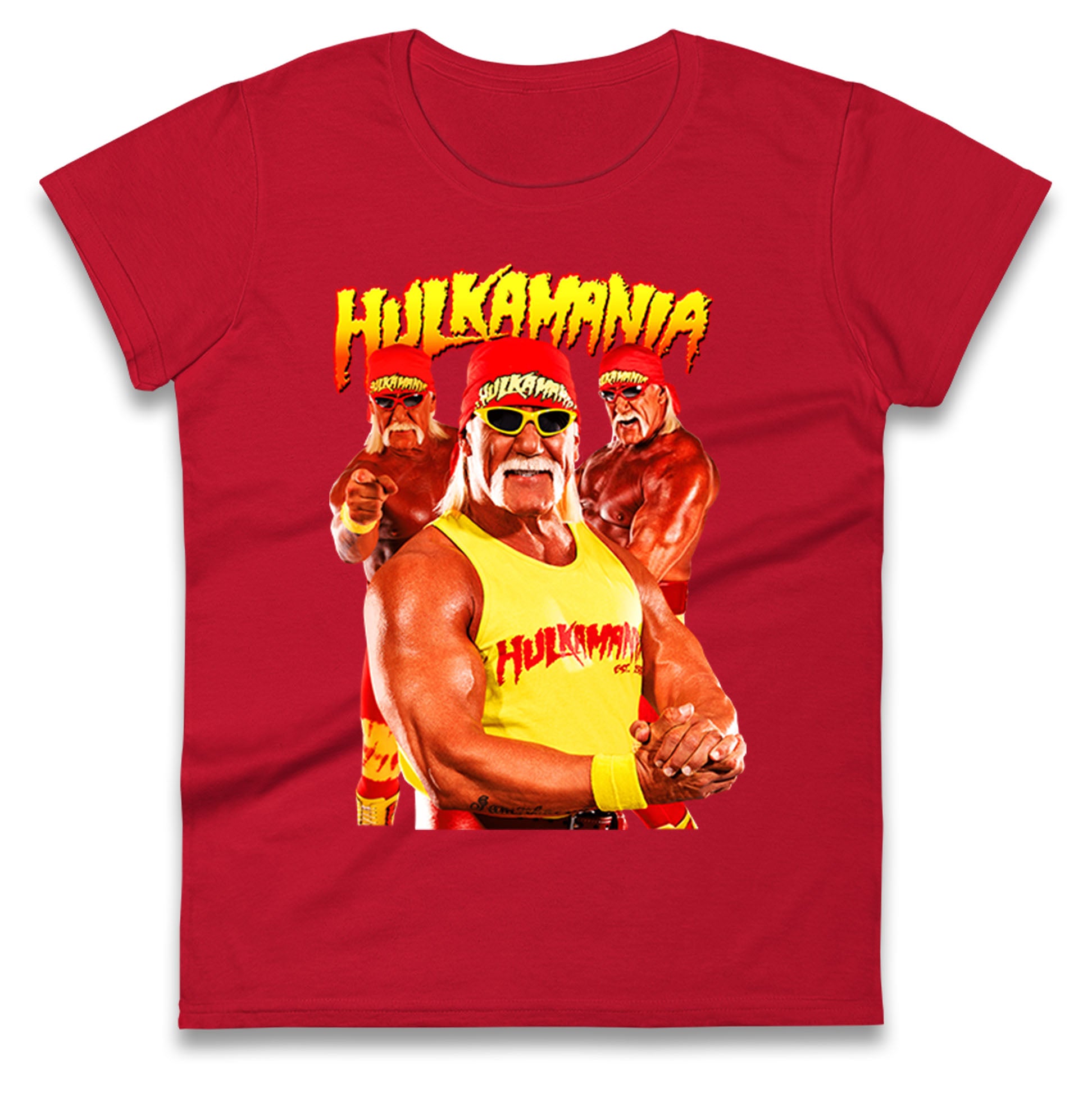 Hulk Hogan Hulkamania Womens T Shirt Mens Tops Tees Unisex 4XL