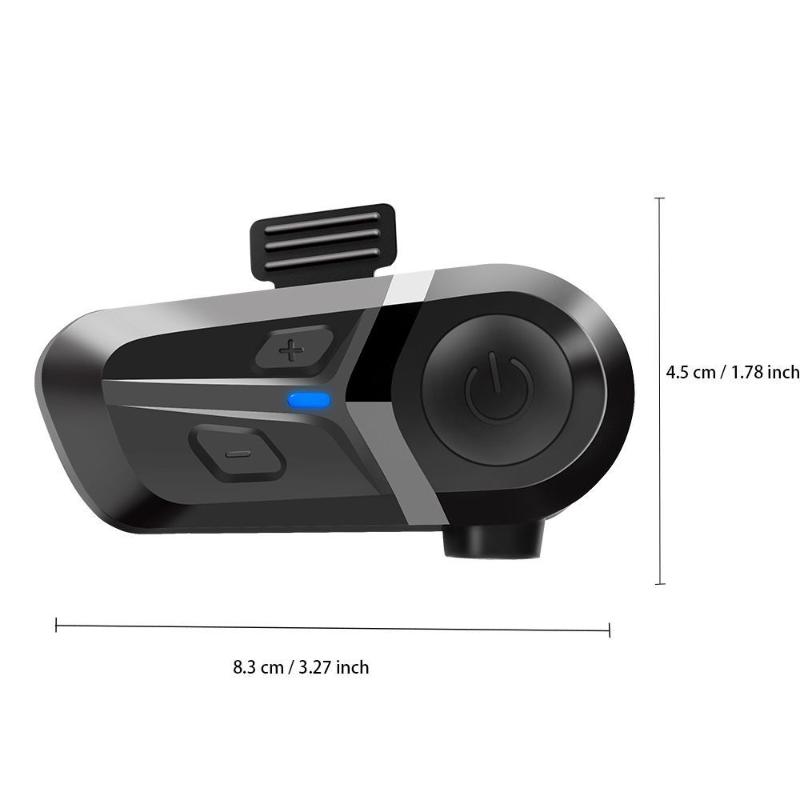 Auricolare Bluetooth 5.3 per Casco Kit Vivavoce Senza Fili per Telefono Auricolare Impermeabile per Moto Lettore Musicale Altoparlante