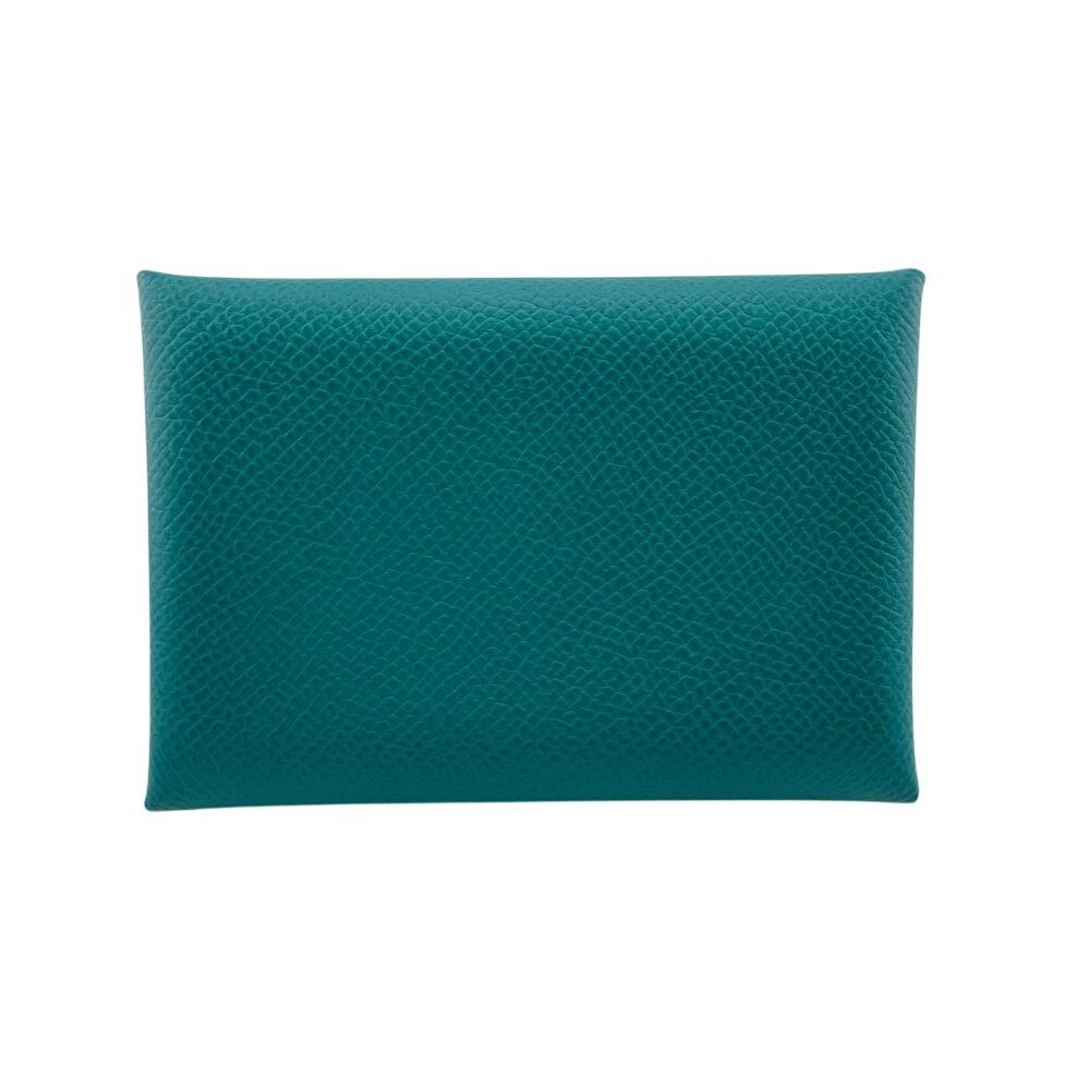 

HERMES Epsom Calvi duo Coin case Veil Jade Epsom Used