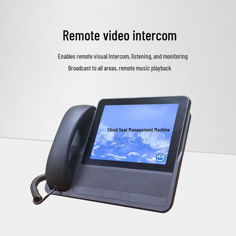 Two-Way Voice & Visual IP Intercom System for Parking Lots, Booths & Schools with One-Button Alarm