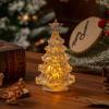 LED Mini Christmas Tree Ornament: Desktop Crystal Night Light for Holiday Decor