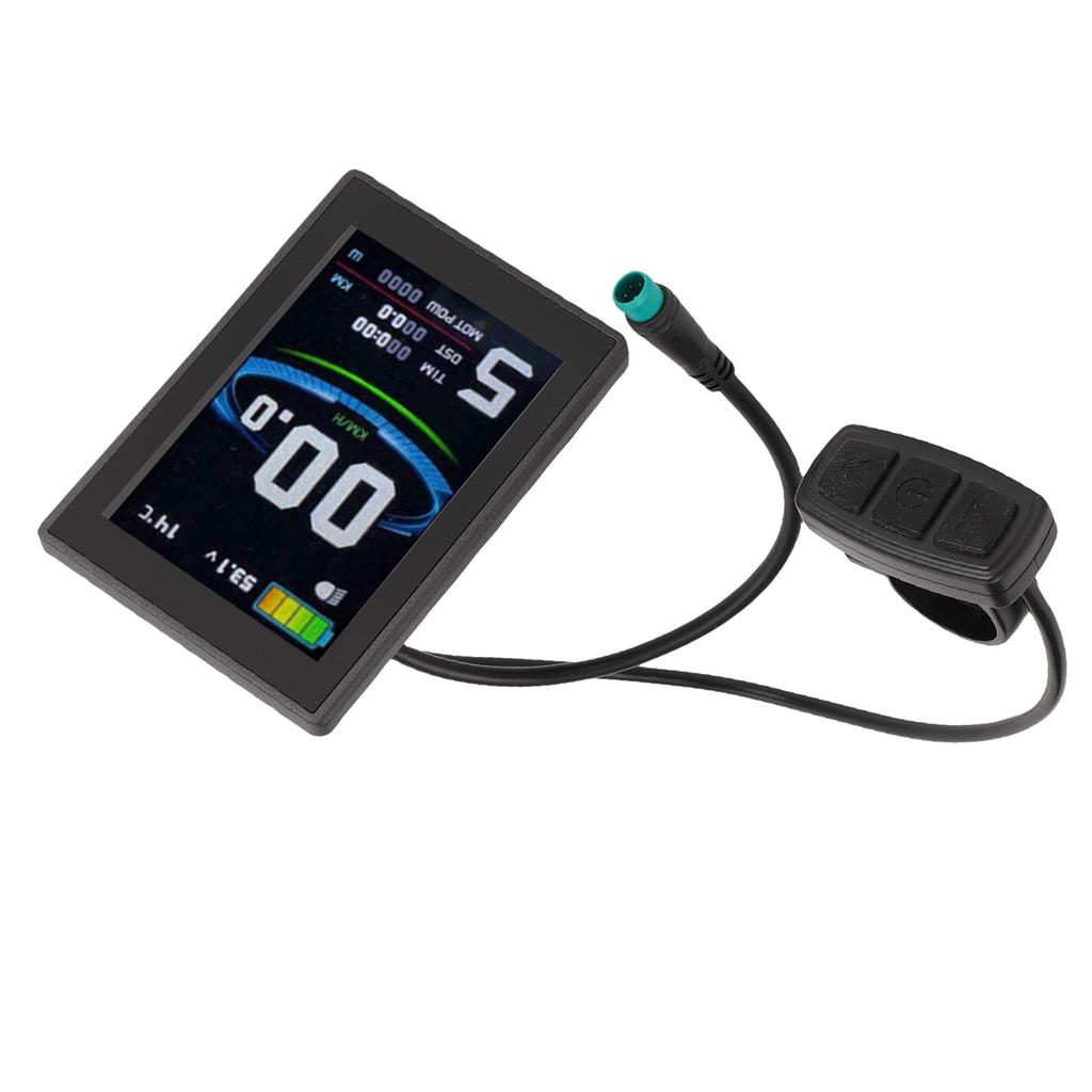 Electric Bike LCD Display Scooter 5 Pin Water Proof Connector Colorful Control Panel Computer for Mountain Bike